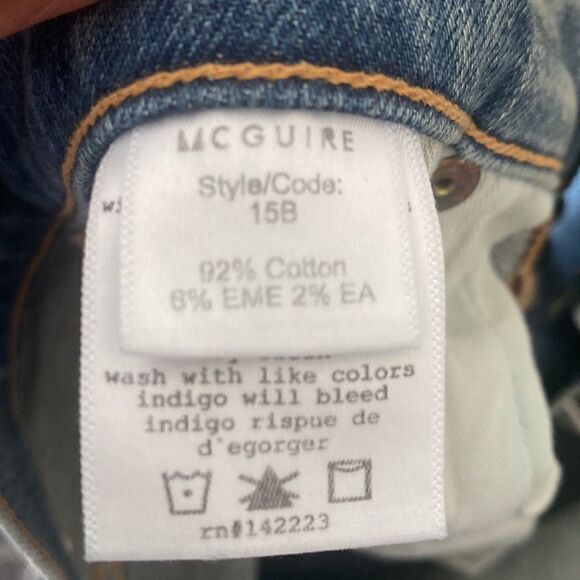 McGuire Bessette Summerset Cropped Wide Leg Jeans 30 - Picture 7 of 8